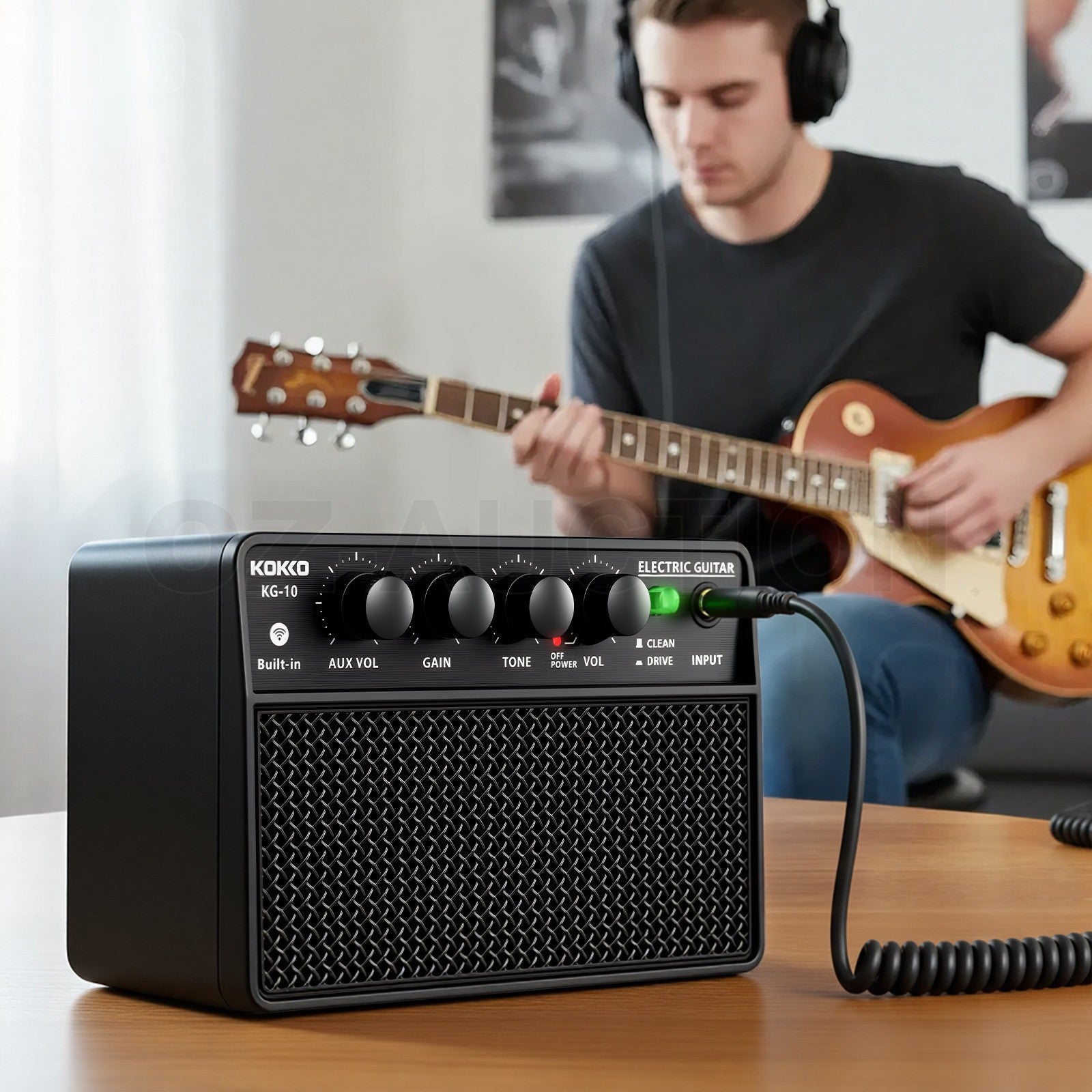 Electric Guitar Mini Amp – Bluetooth Portable 10W Practice, Clean Drive