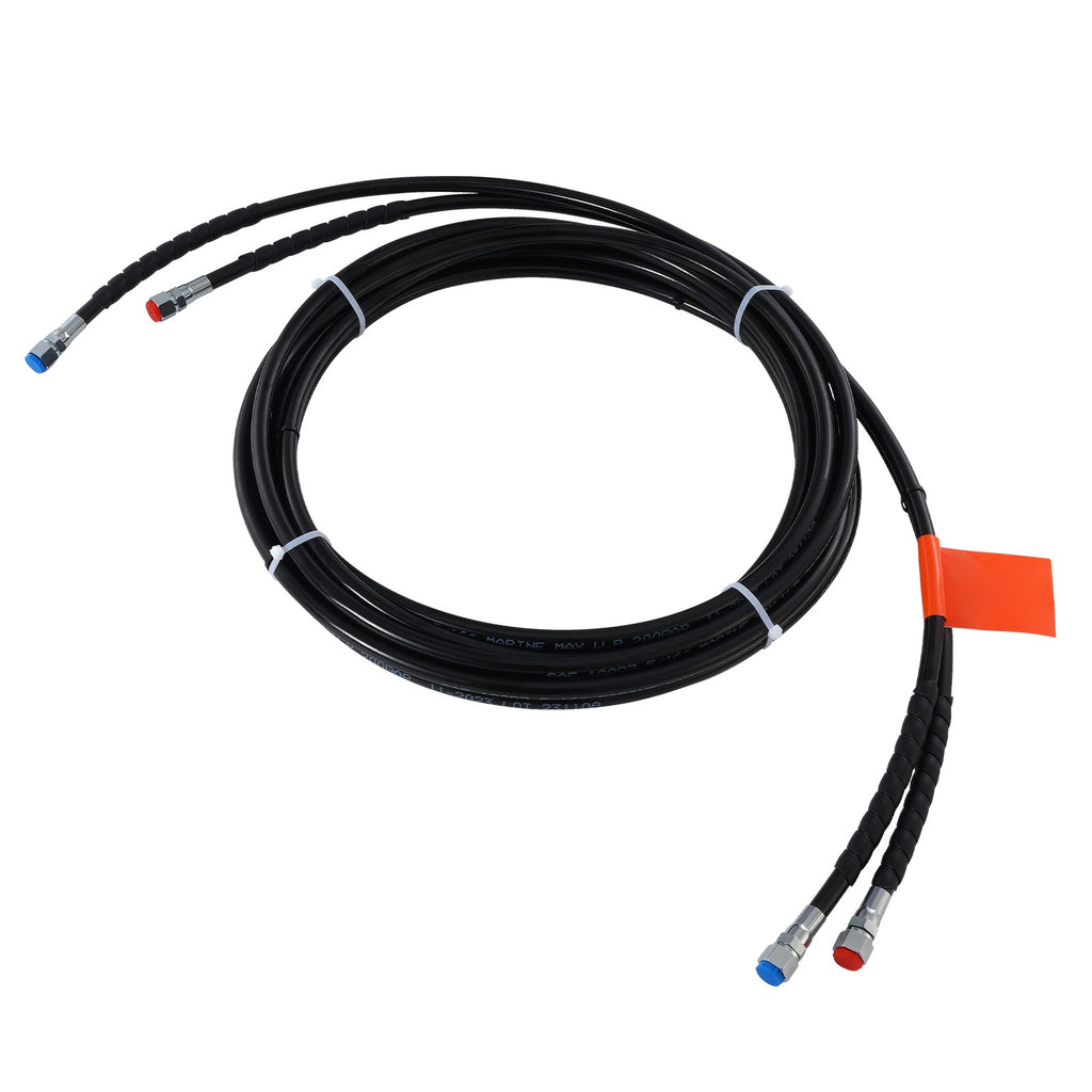 Uimoso Outboard Hose Kit 20ft Hydraulic Steering Hose for Outboard Steering Boat