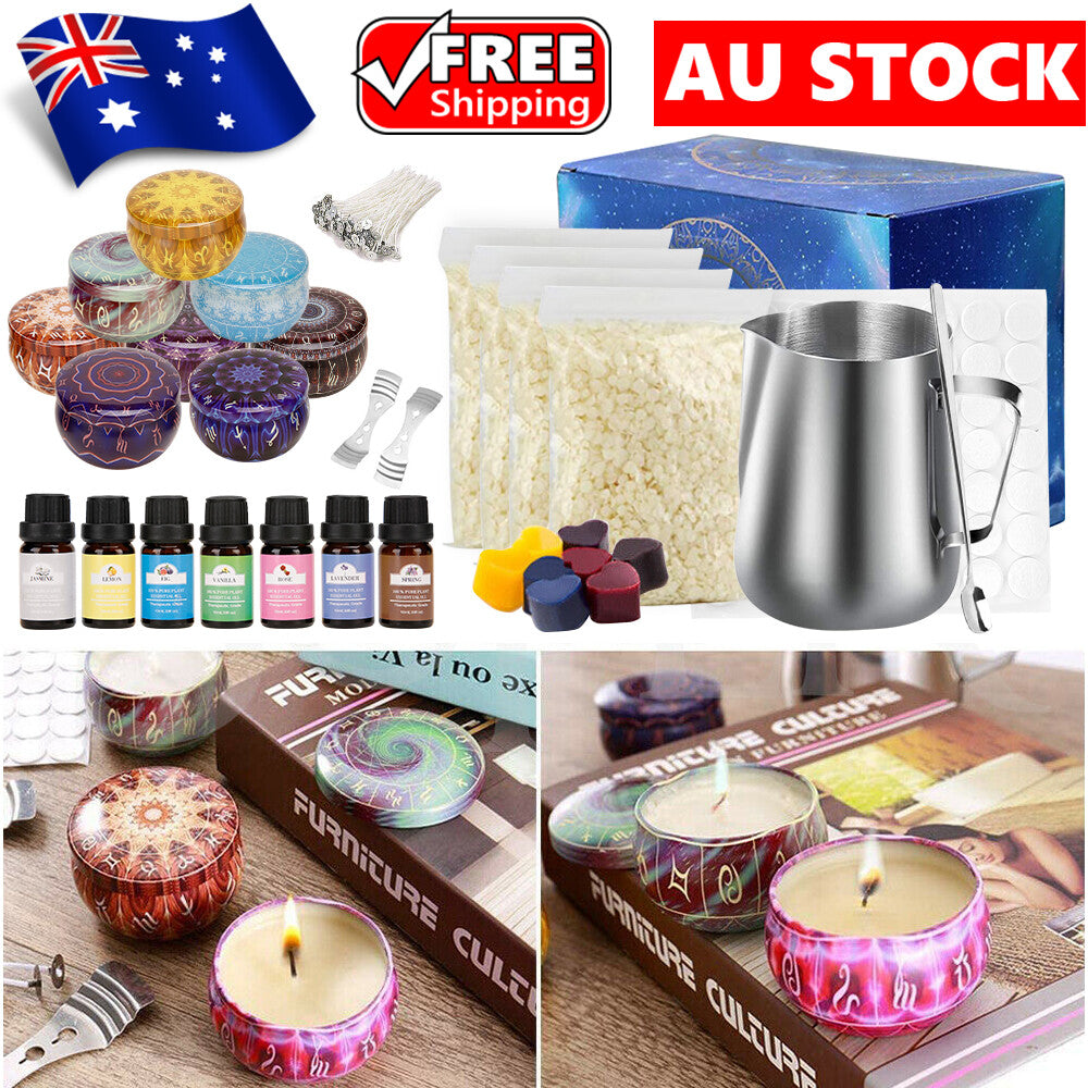 138PCS Candle Making Kit with Pouring Melting Pot