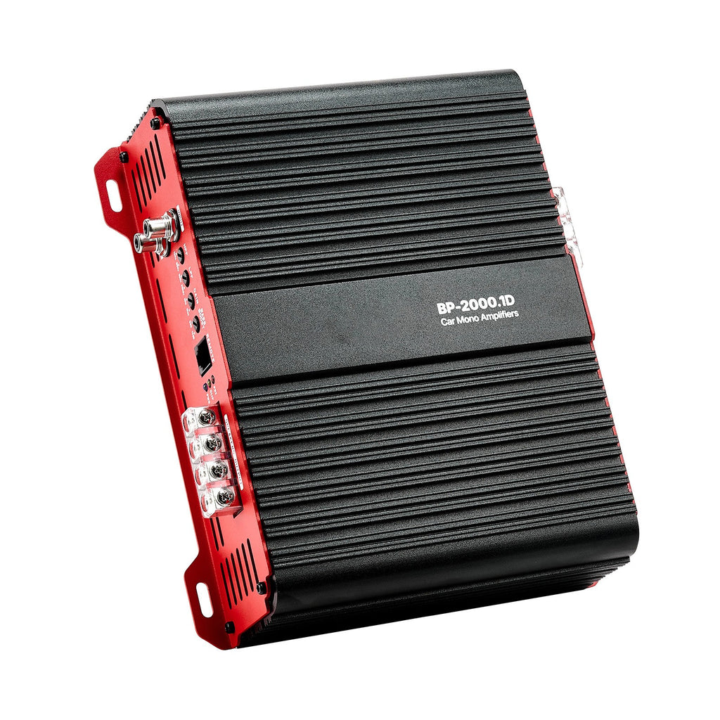 Uimoso Monoblock Class D Car Amplifier 2000W RMS for Subwoofers, 1/2/4 Ohm