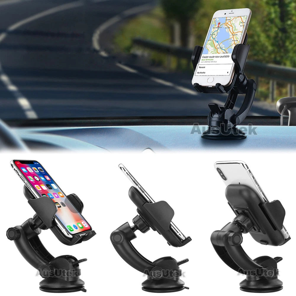 Universal 360° Windshield Car Mount Holder Cradle for GPS Mobile Smart iPhone 17