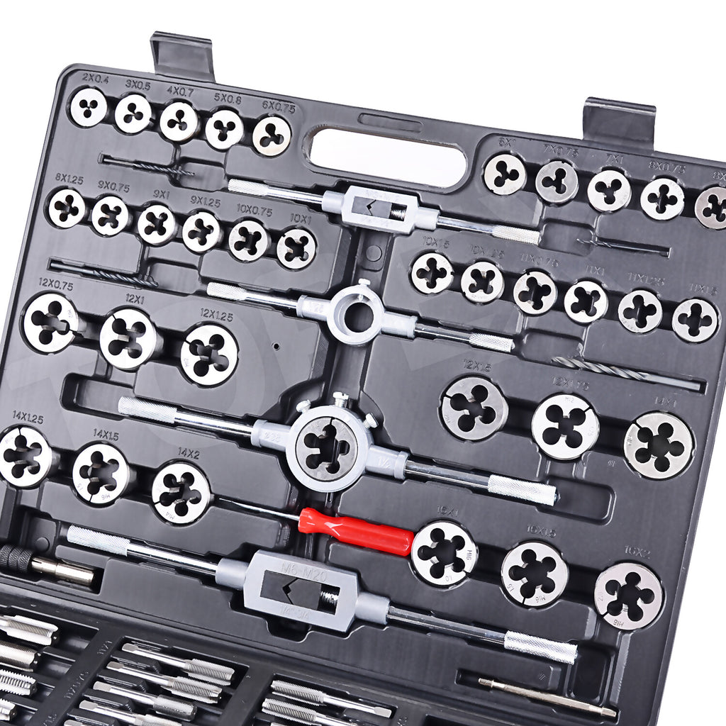 118pc Tap & Die Set – Metric Screw Thread Drill Kit M2-M18