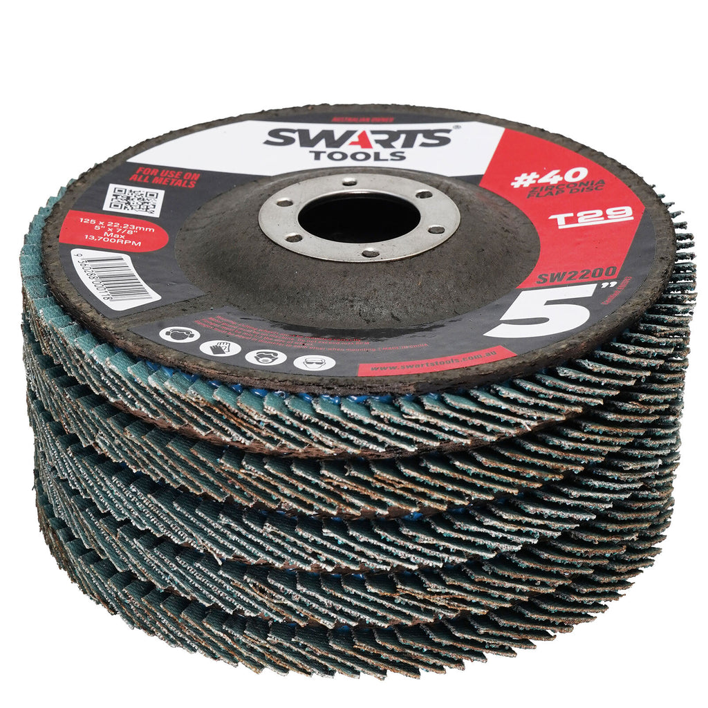 5" 125mm Zirconia Flap Disc – Grinder Sanding Disk for Metal