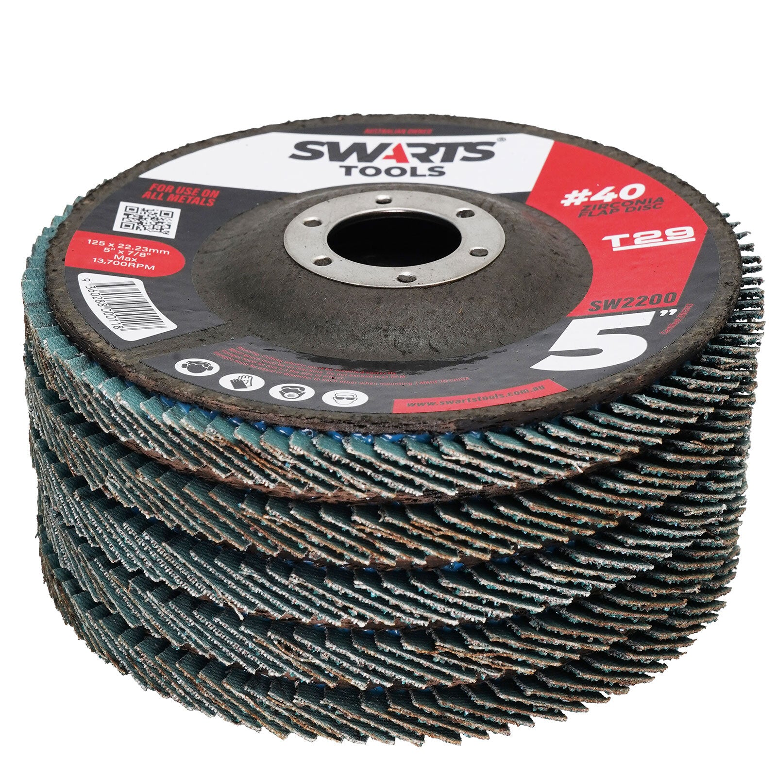 5" 125mm Zirconia Flap Disc – Grinder Sanding Disk for Metal