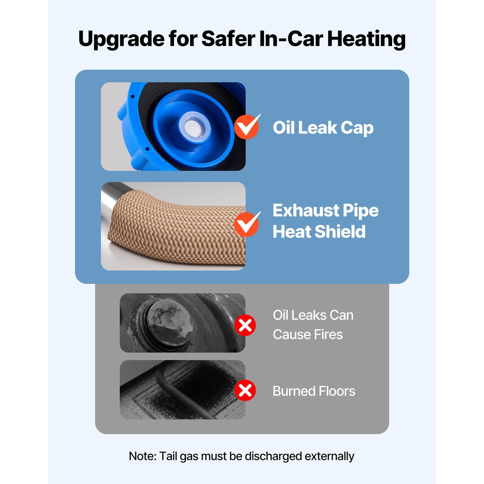 Uimoso Diesel Air Heater 8 kW 12-24 V with 10L Fuel Tank for Parking and Heating