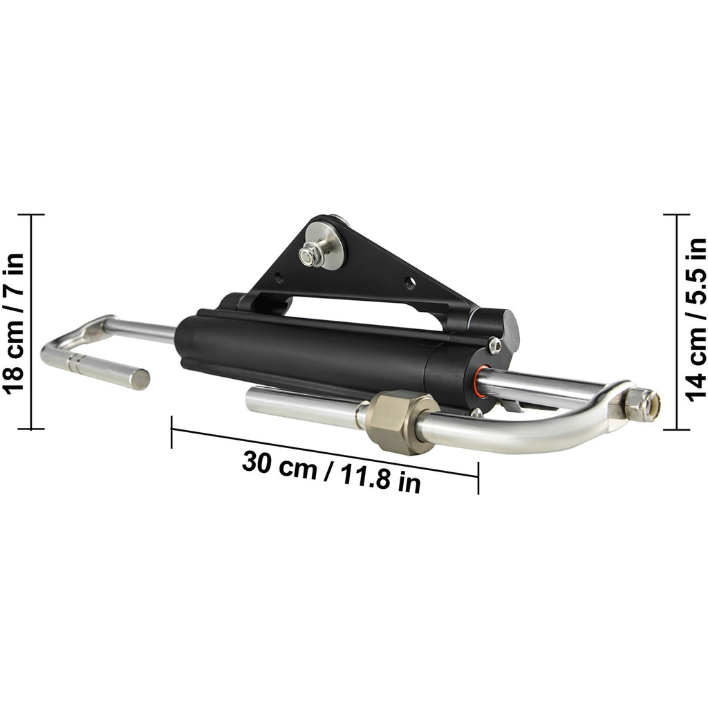 Uimoso HC4645H Front Mount Hydraulic Outboard Steering Cylinder Ram Up To 150HP