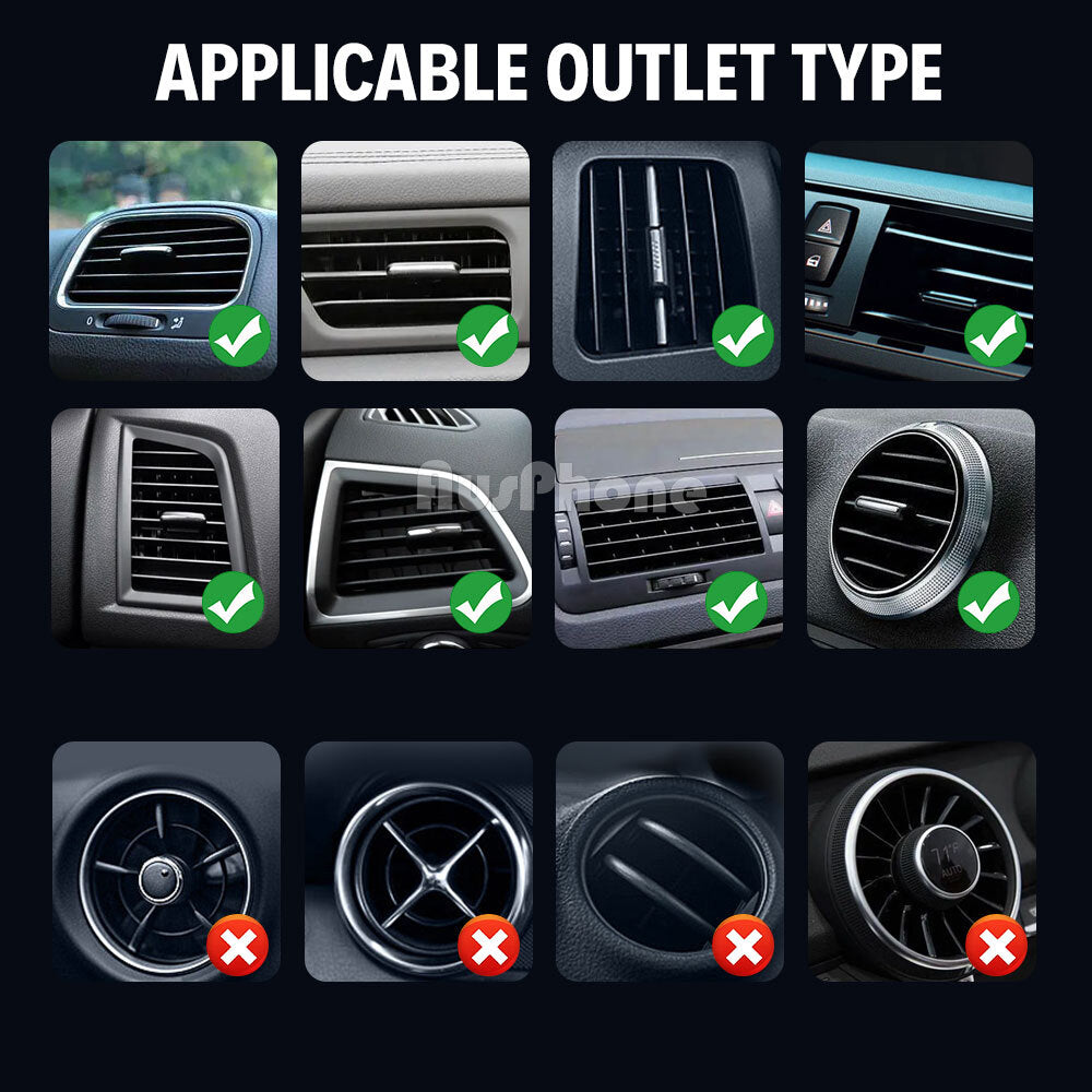 15W Magnetic Car Phone Holder Wireless Charger for MagSafe iPhone