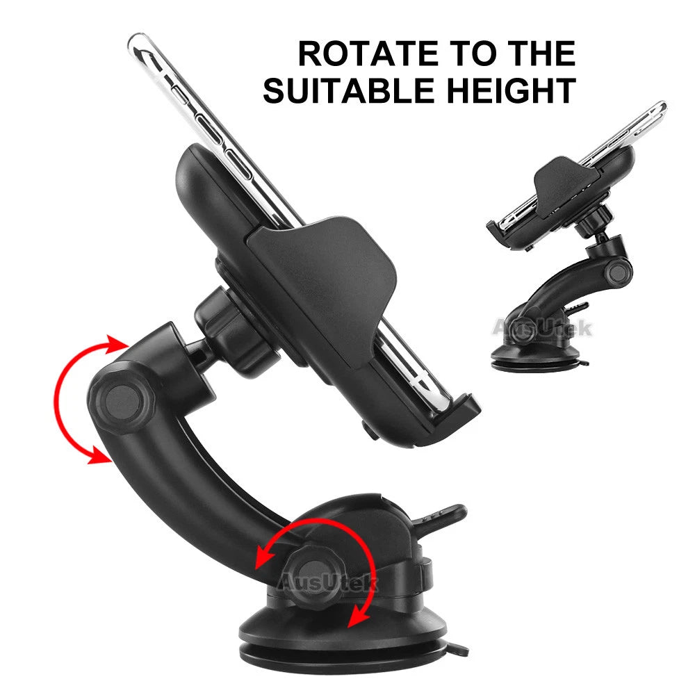 Universal 360° Windshield Car Mount Holder Cradle for GPS Mobile Smart iPhone 17