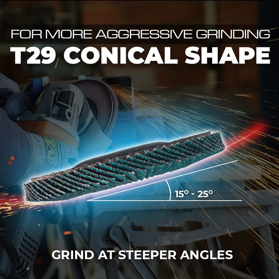 5" 125mm Zirconia Flap Disc – Grinder Sanding Disk for Metal