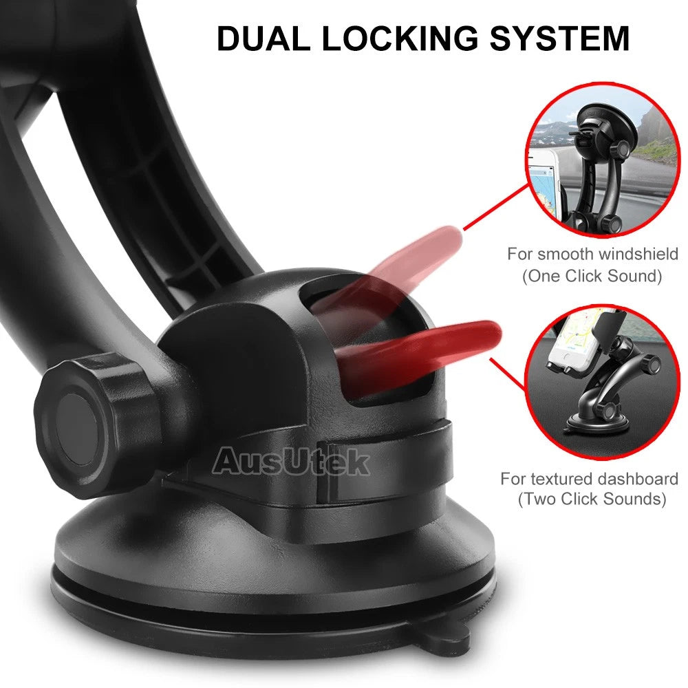 Universal 360° Windshield Car Mount Holder Cradle for GPS Mobile Smart iPhone 17