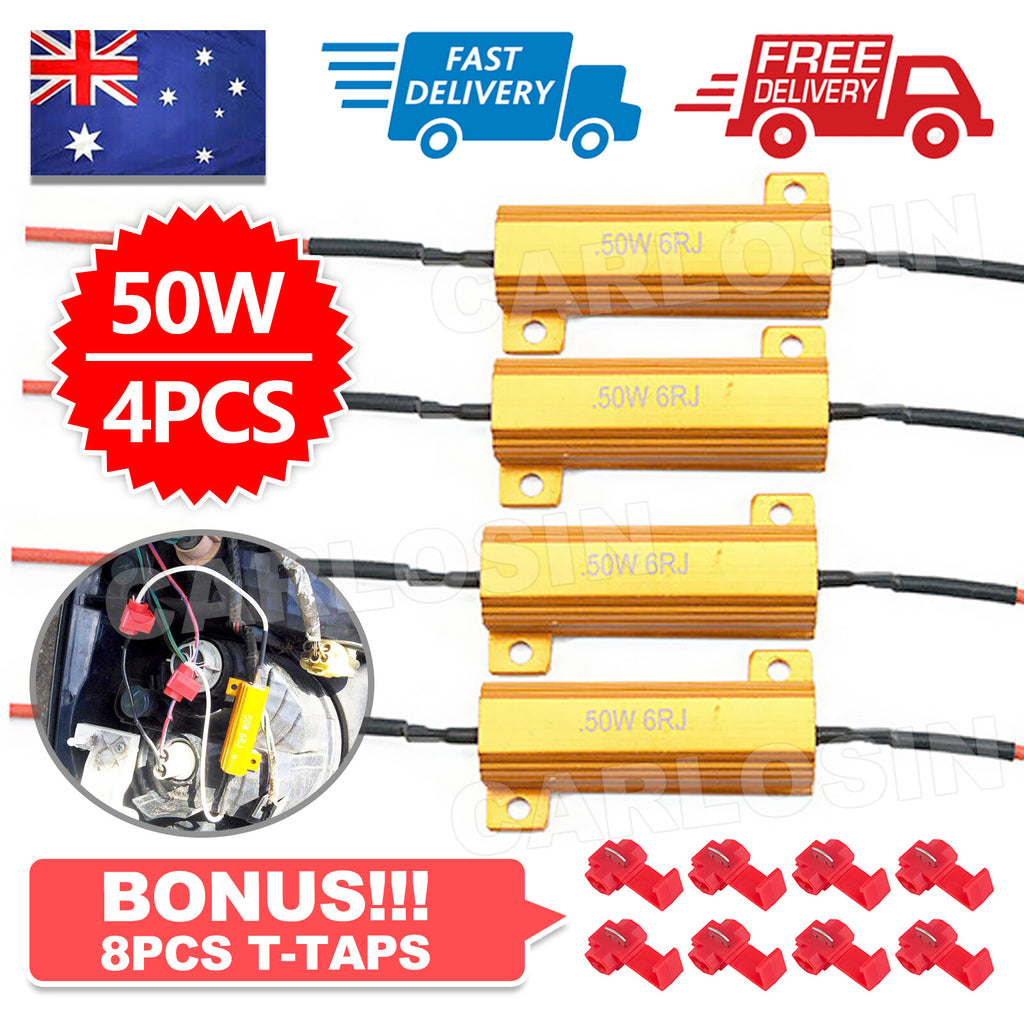4PCS 50W Load Resistor LED Decoder Turn Signal Hyper Flash Fix