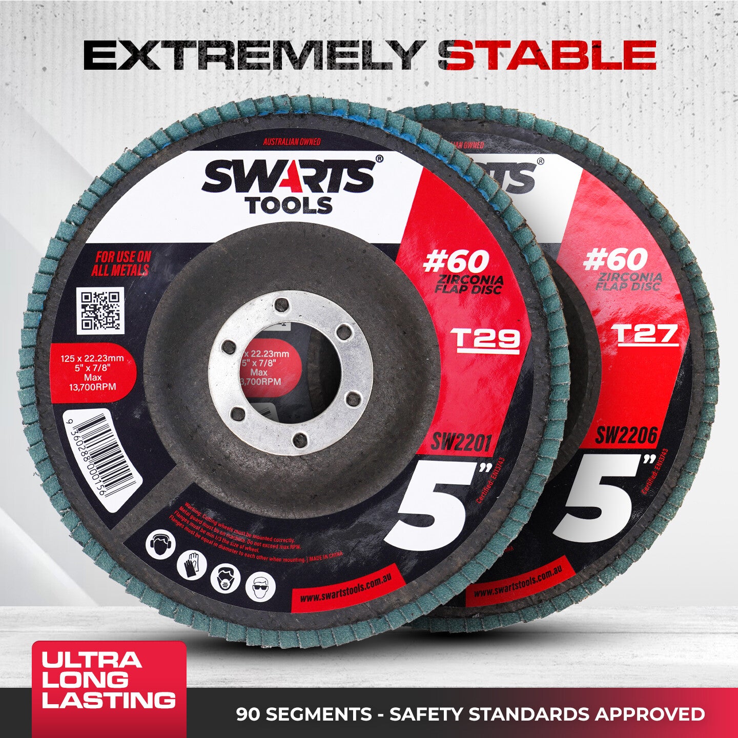 5" 125mm Zirconia Flap Disc – Grinder Sanding Disk for Metal