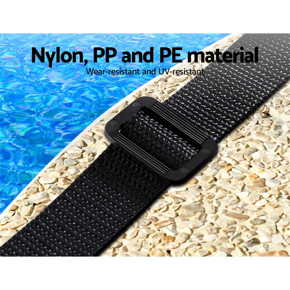 8PCS Pool Cover Roller Attachment Straps Kit Solar Swimming