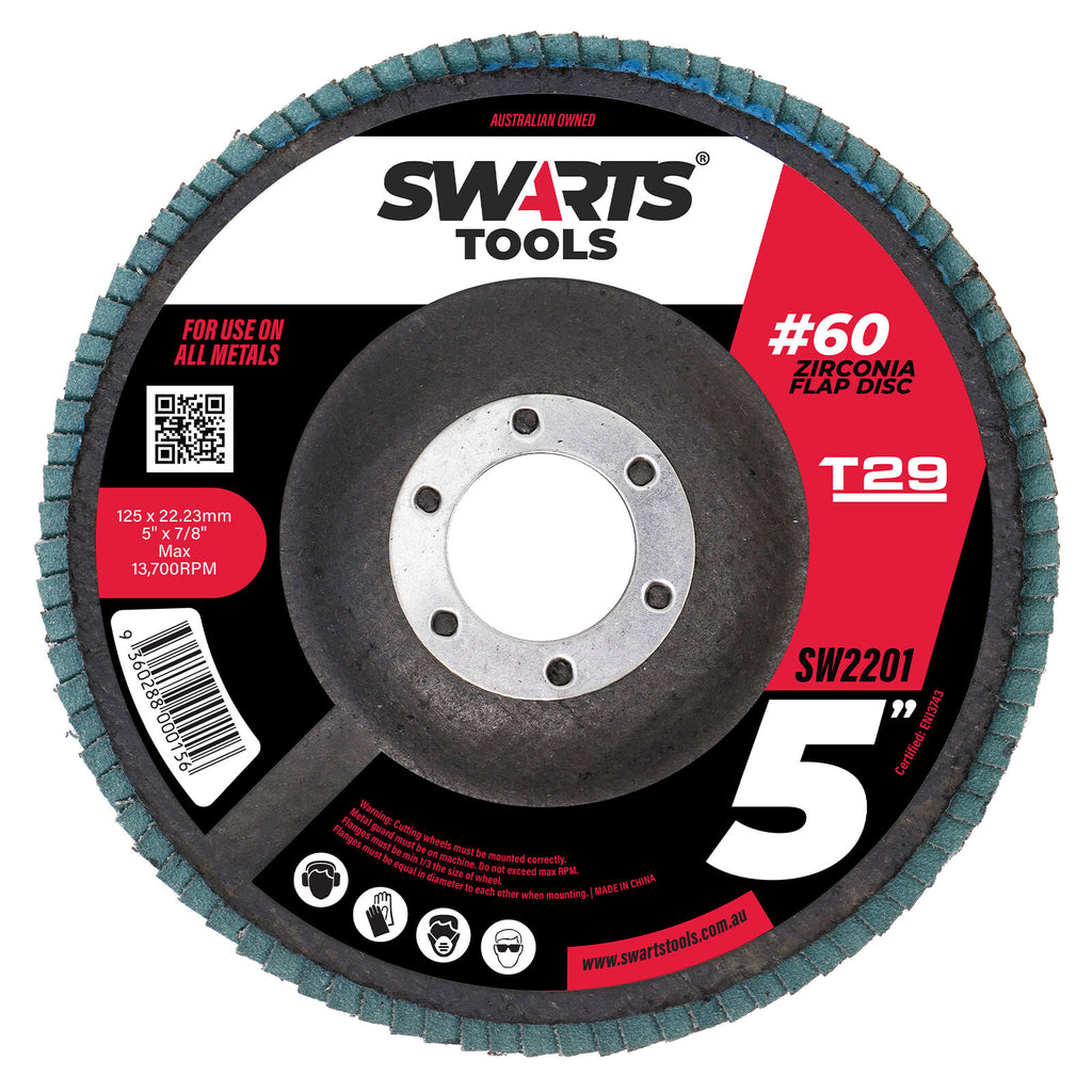 5" 125mm Zirconia Flap Disc – Grinder Sanding Disk for Metal