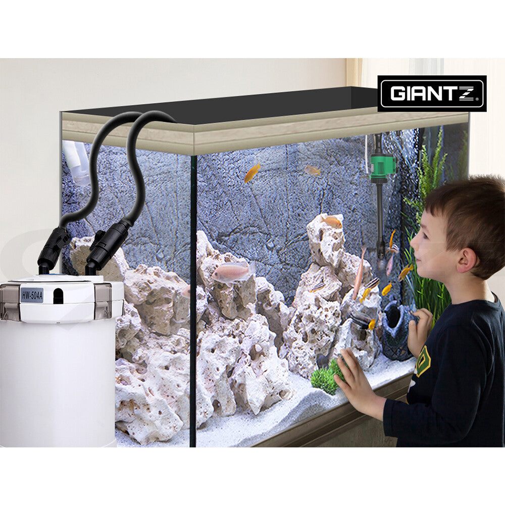 External Canister Aquarium Filter Fish Tank Water Pump 1250L/H