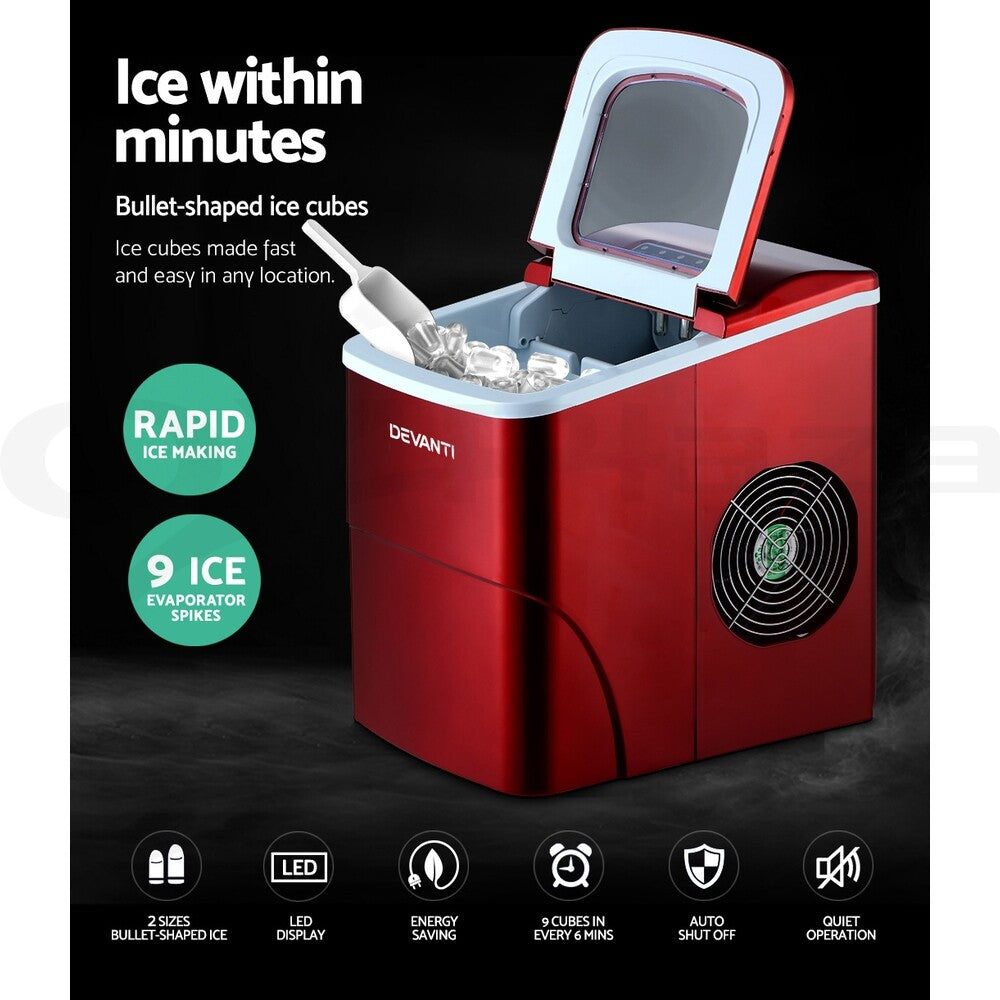 Portable Ice Maker Ice Cube Machine Countertop Party