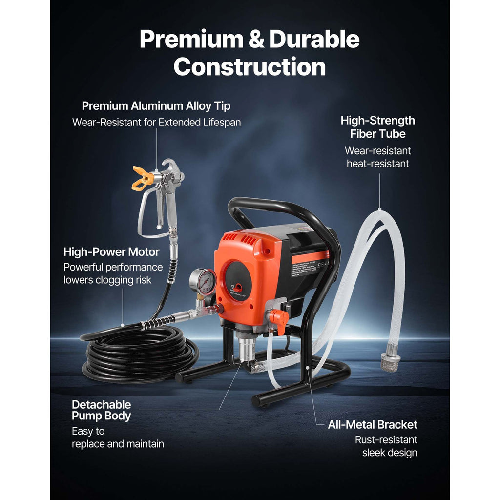 Uimoso Stand Airless Paint Sprayer 950W 3300PSI for Decks and Fences