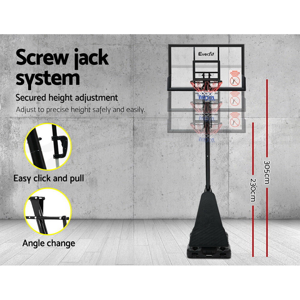 Portable Basketball Hoop Stand Height Adjustable Pro 305