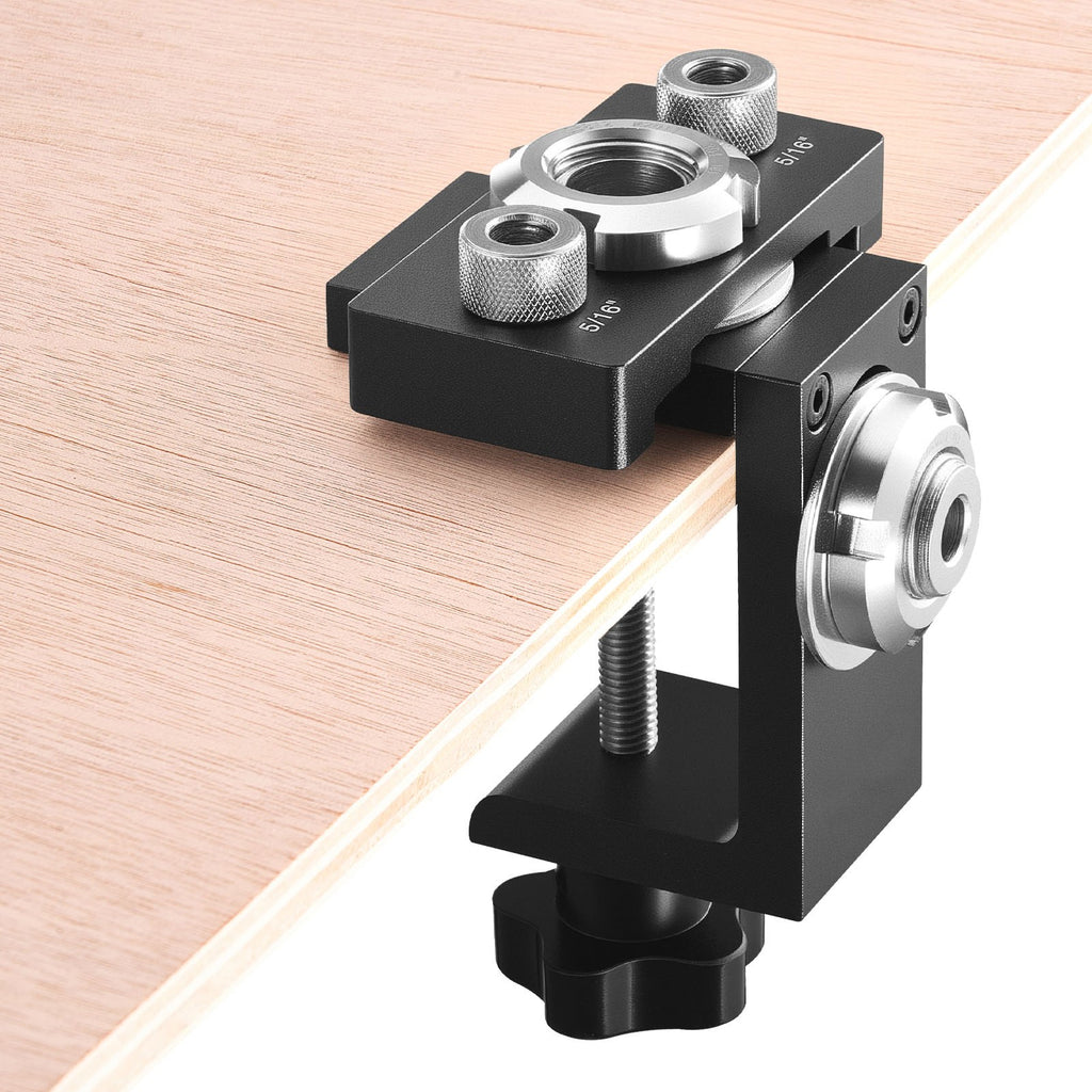 Uimoso Self-Centering Doweling Jig Kit with 3 Drill Bits for Woodworking