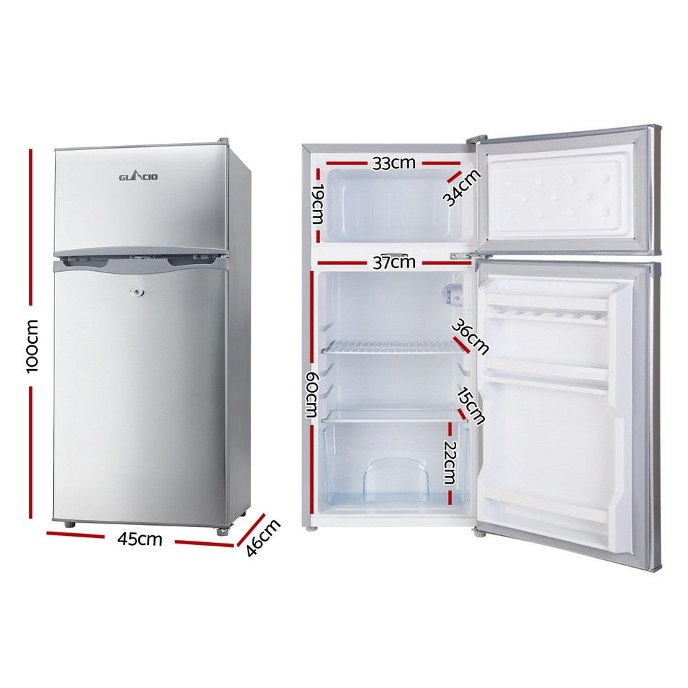 100L Portable Camping Fridge Freezer Upright 12V/24V/240V