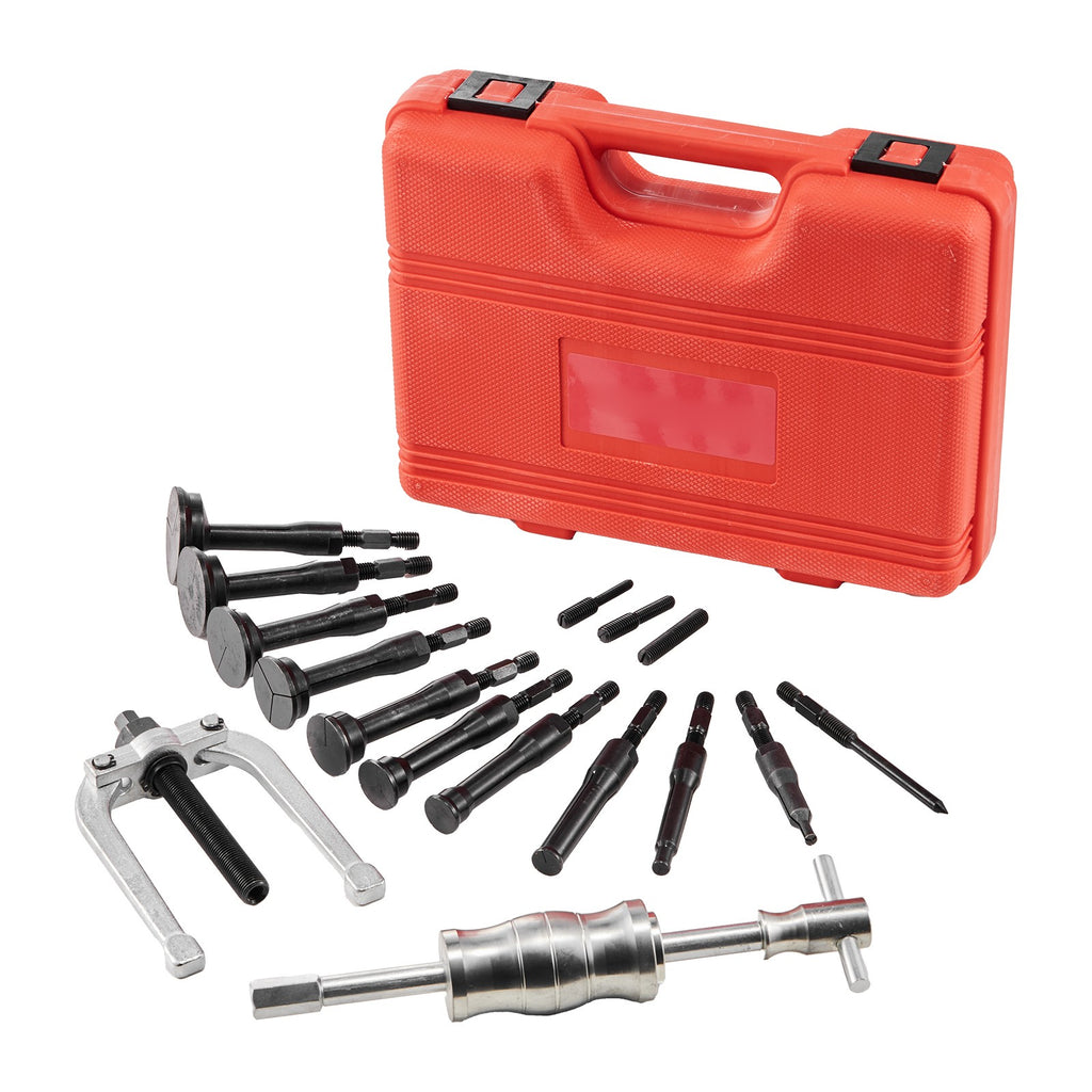 Uimoso 16pcs Blind Hole Bearing Puller Set Internal Extractor and Slide Hammer