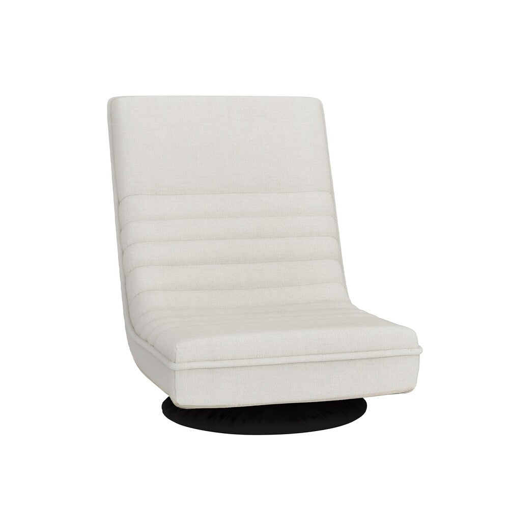 Artiss Floor Lounge Sofa Chaise Recliner Futon Folding Linen Chair White