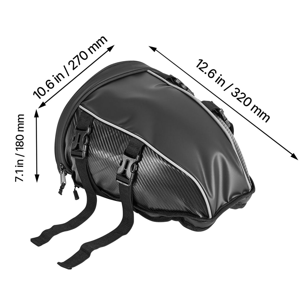 Uimoso Motorcycle Tail Bag Rear Seat Luggage Storage Backpack 10L