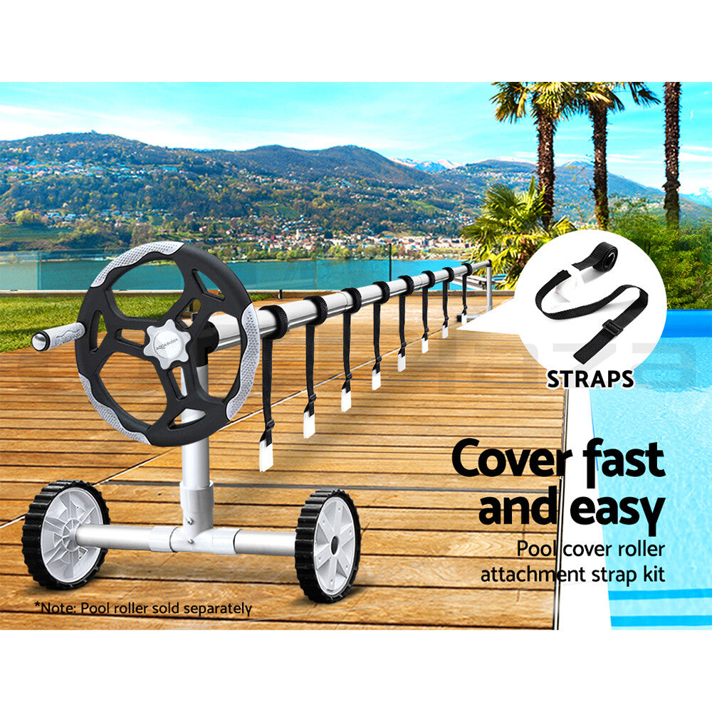 8PCS Pool Cover Roller Attachment Straps Kit Solar Swimming