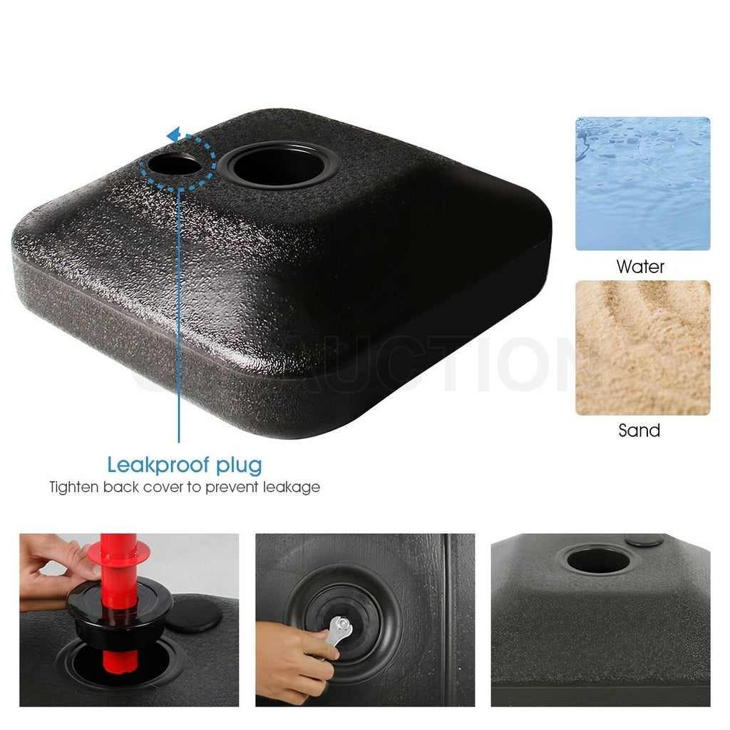 2.4m Large Kids Portable Basketball Hoop Stand Set Adjustable Height