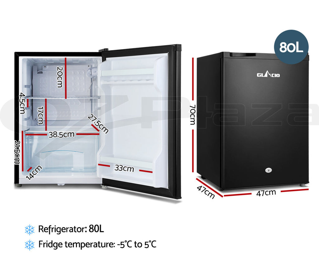 80–95L Portable Bar Fridge Freezer 12V/24V/240V Camping Caravan