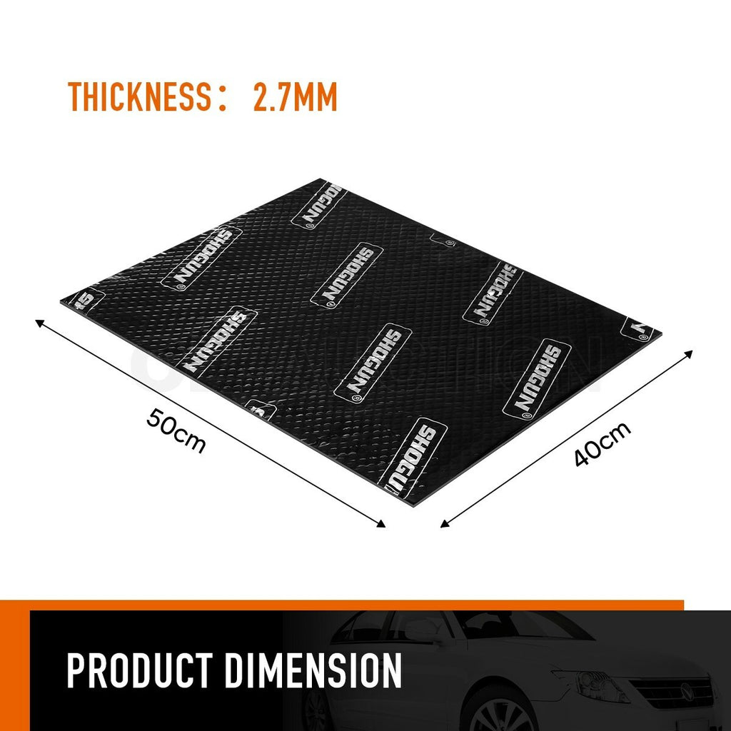 4m² 20Pc Car & Truck Sound Deadener – Butyl Rubber Mat, Heat Proof