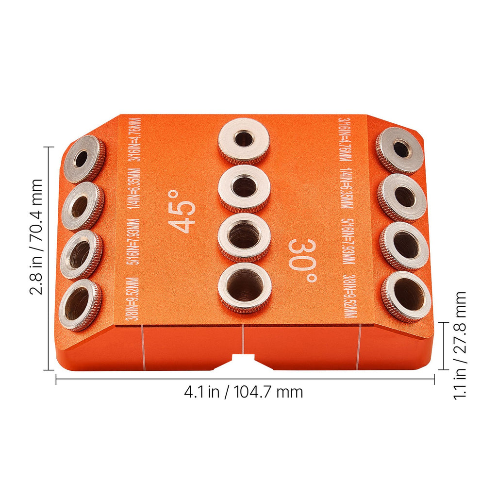 Uimoso Portable Drill Guide Jig for 30/45/90 Degree Precision Angled Drilling