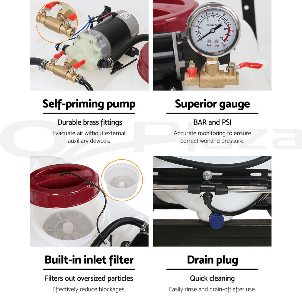 60L Weed Sprayer Spot Sprayer ATV Trailer Garden 1.5M Boom