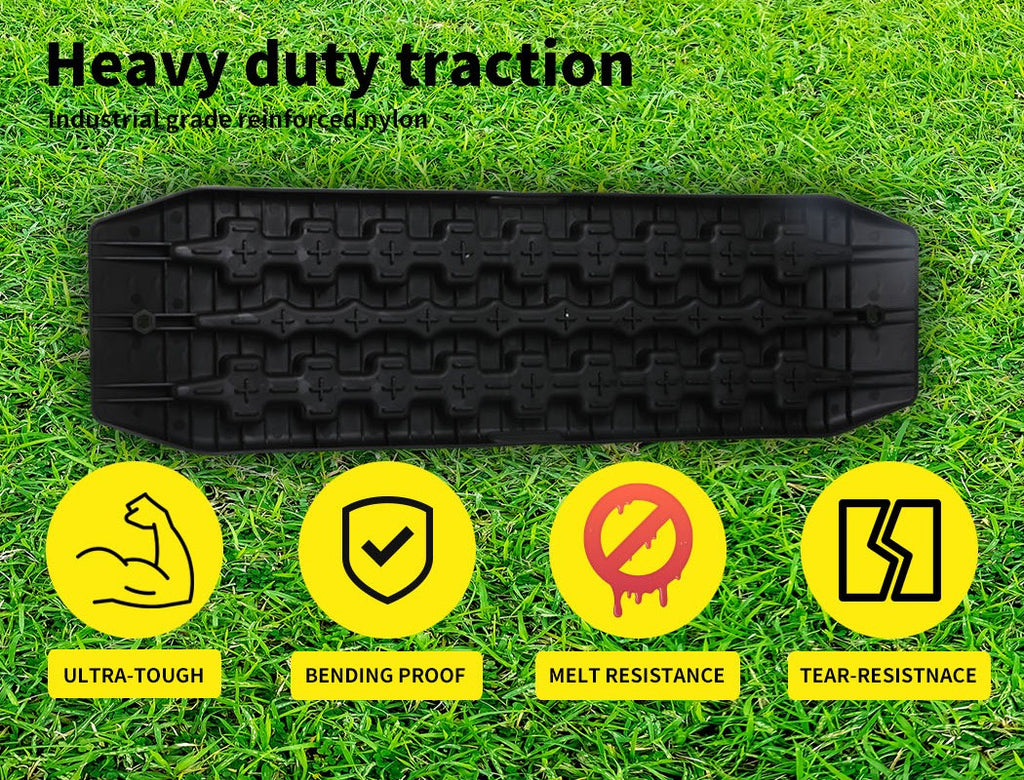 Manan 2x 4WD Recovery Tracks – Car Sand/Snow/Grass Traction Kit 10T