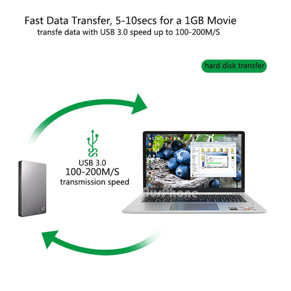 USB 3.0 Micro-B to Type-A Cable for External Hard Drives