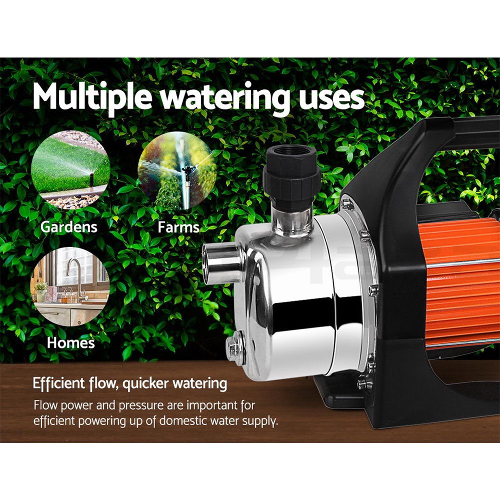 800W Garden Water Pump High Pressure Irrigation Tank Rain