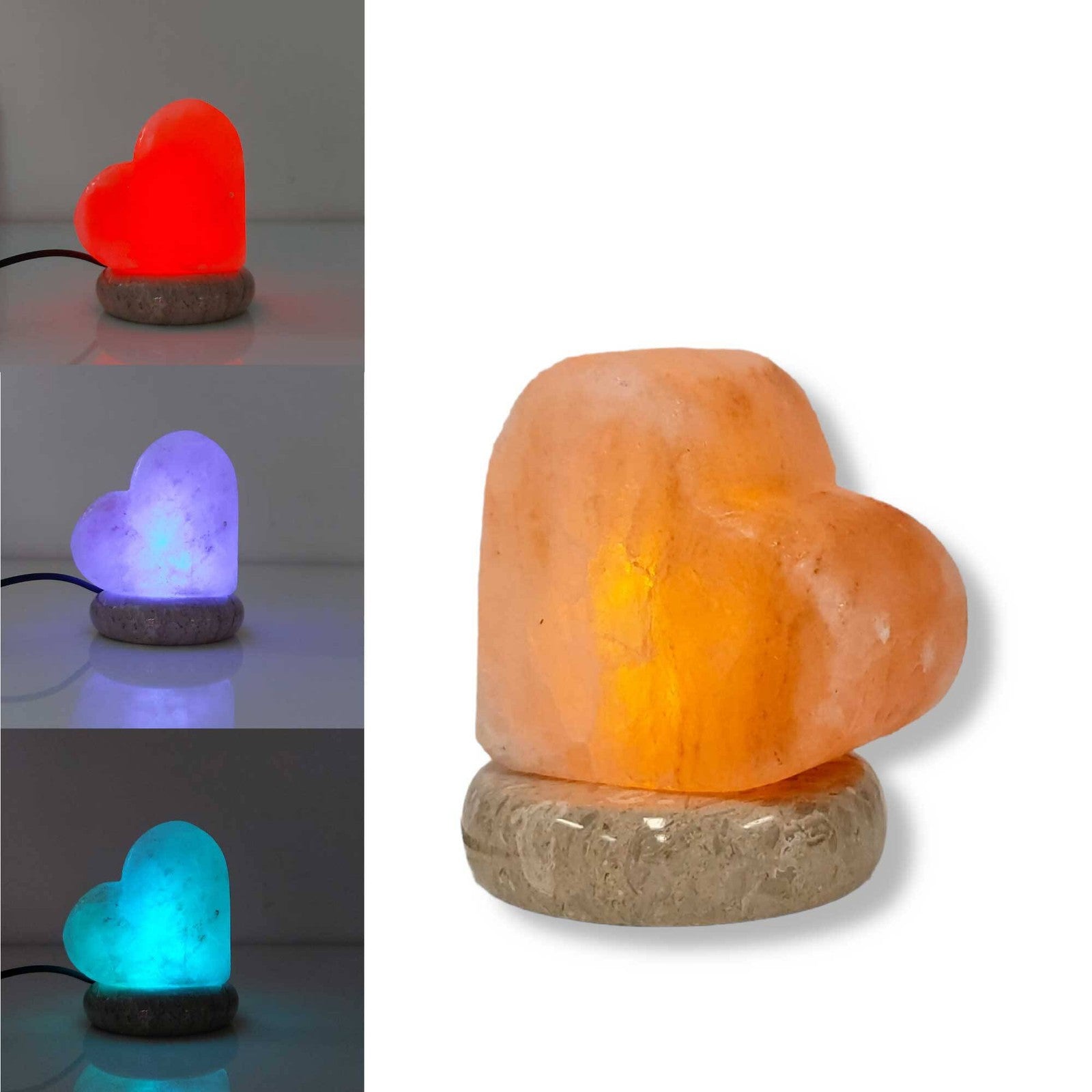 USB Himalayan Salt Lamp with Colour Changing LED Light