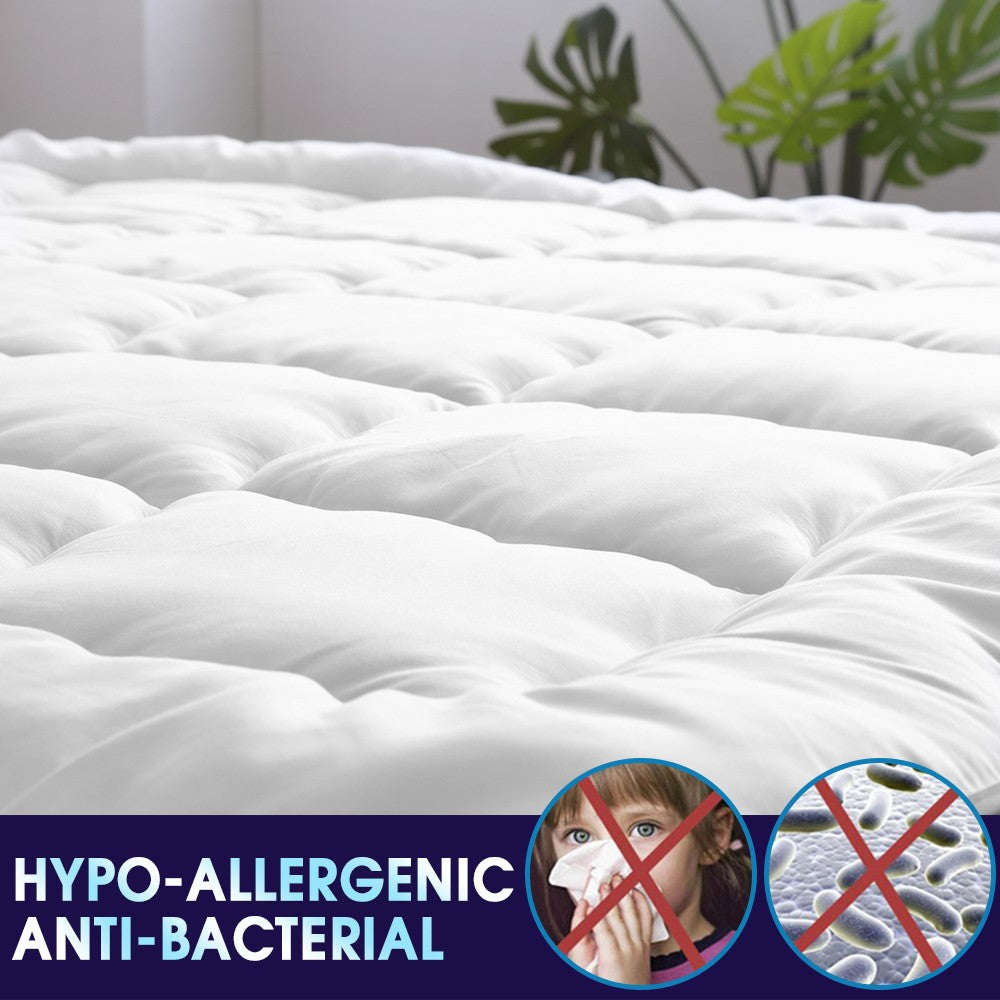 Dreamz Mattress Topper – Pillowtop Luxury Bed Mat Protector Cover