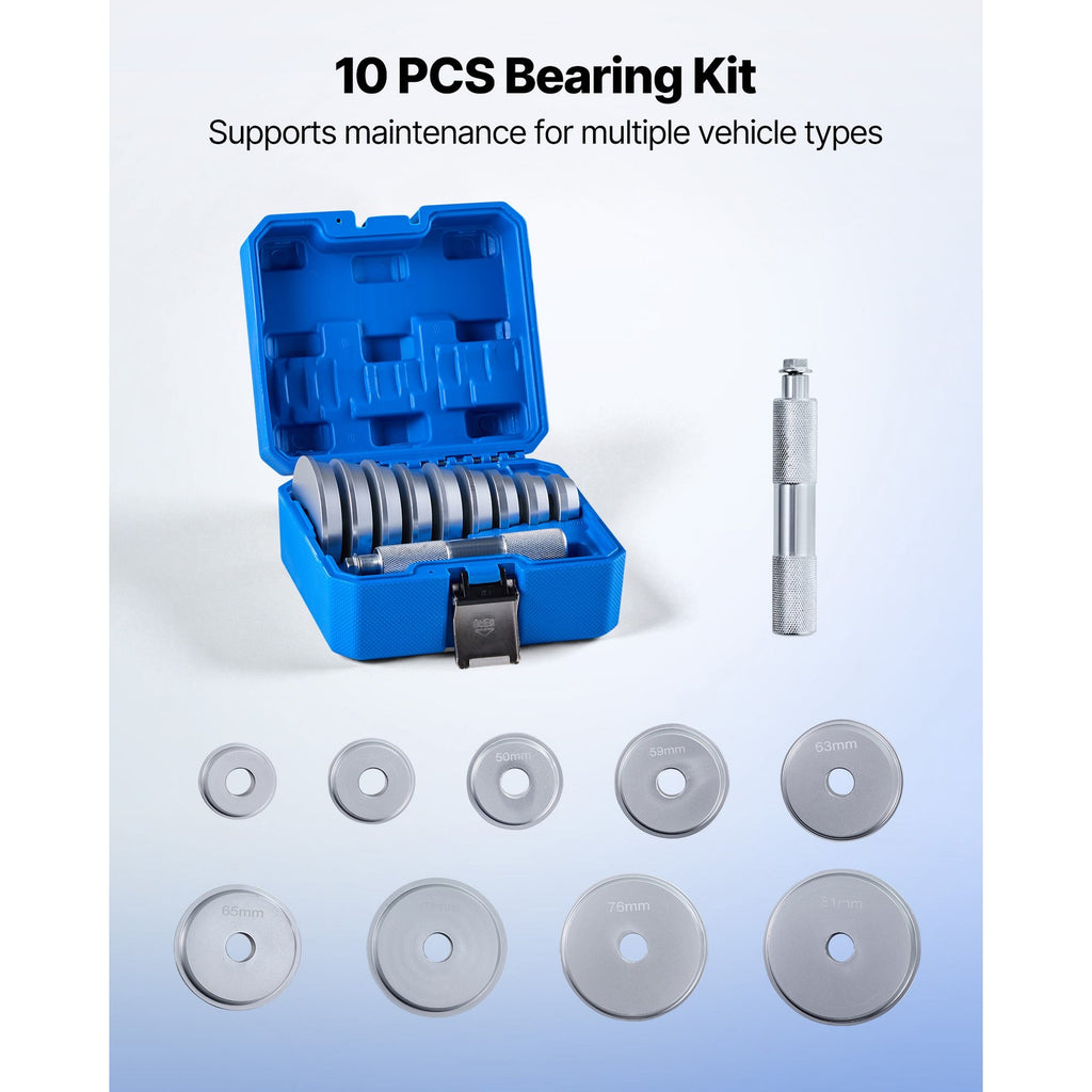 Uimoso Bearing Press Kit Bushing Bearing Seal Driver Removal Tool Set 10Pcs Case