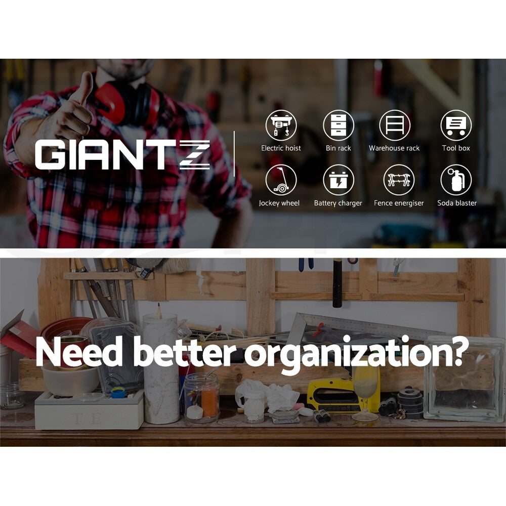 96 Storage Bin Wall-Mounted Rack Tool Parts Organiser