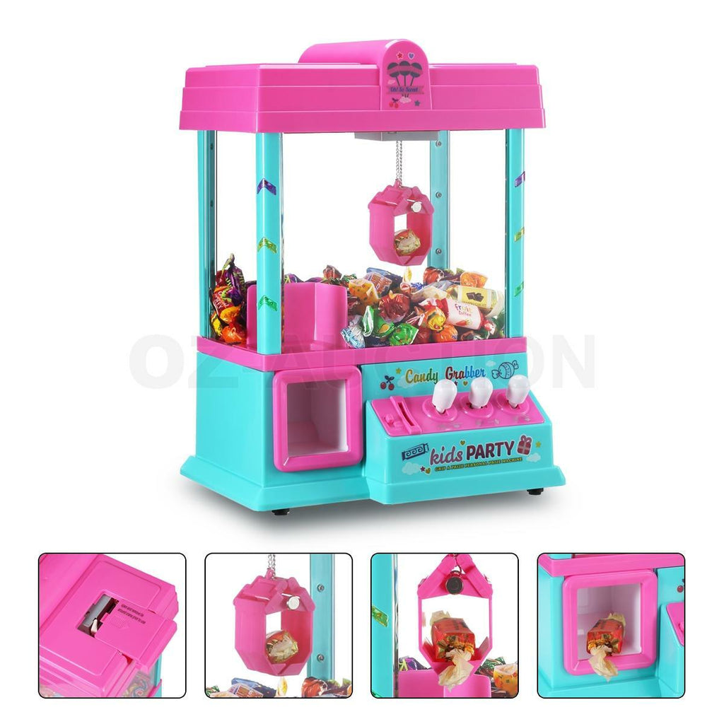 Mini Toy Claw Machine – Arcade Candy Grabber with LED Lights & Music