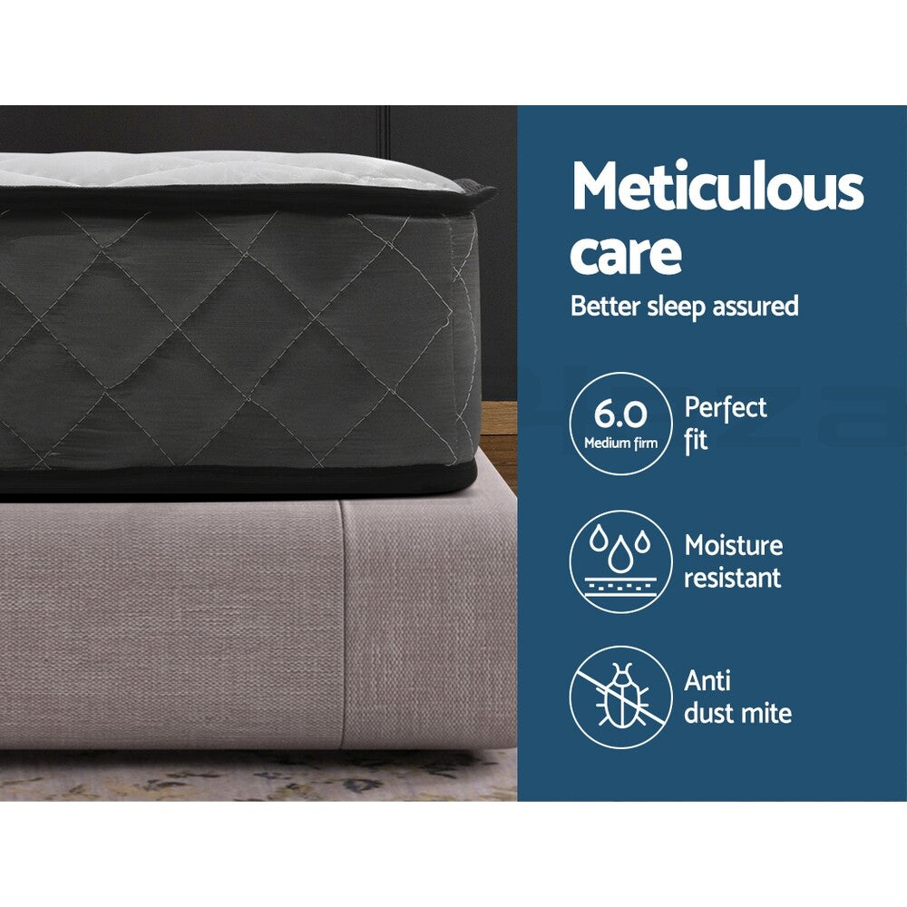 Bedding 16cm Tight Top Mattress Bonnell Spring Medium Firm Single