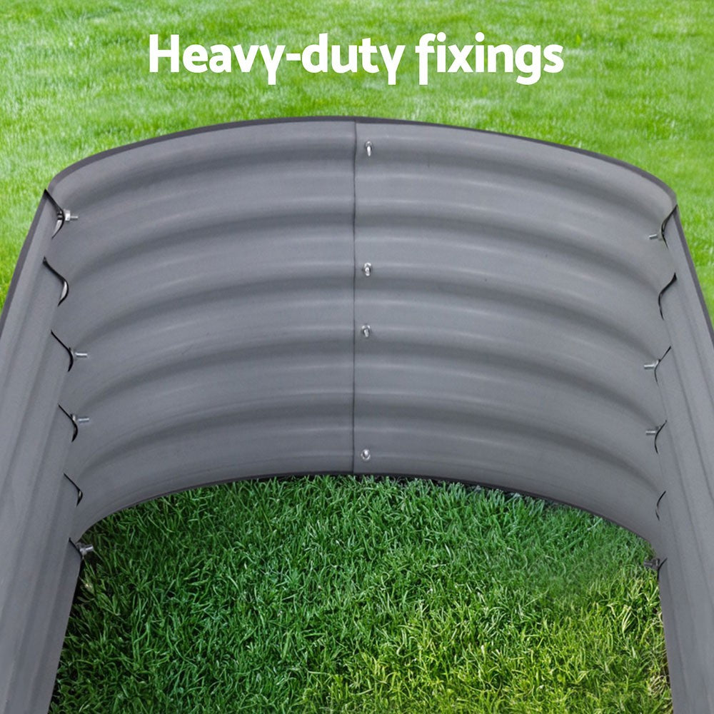 Green Fingers Garden Bed Kit Galvanised Steel Raised Garden Beds Kit Planter