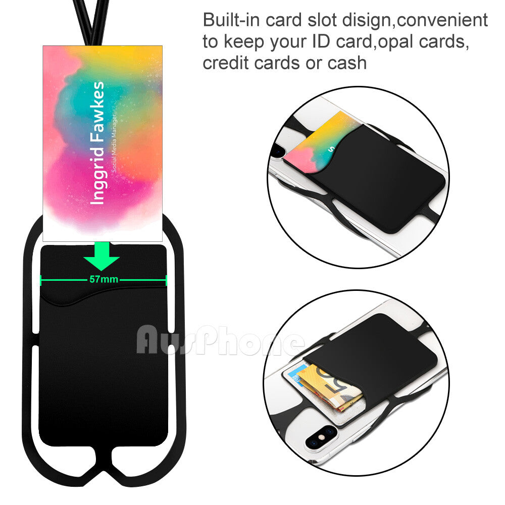 Cell Phone Lanyard Detachable Neck Strap with Case