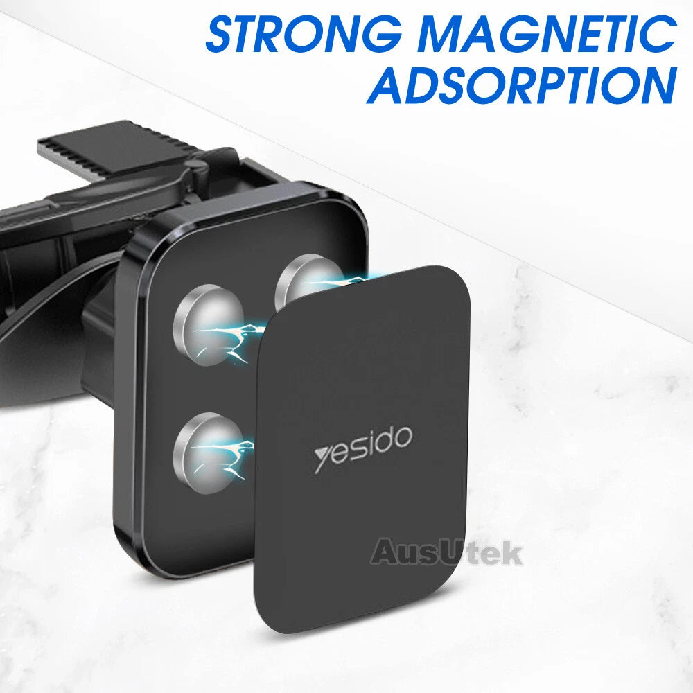 Universal Magnetic Car Phone Stand CD Slot Mount Holder For Mobiles iPhone 17