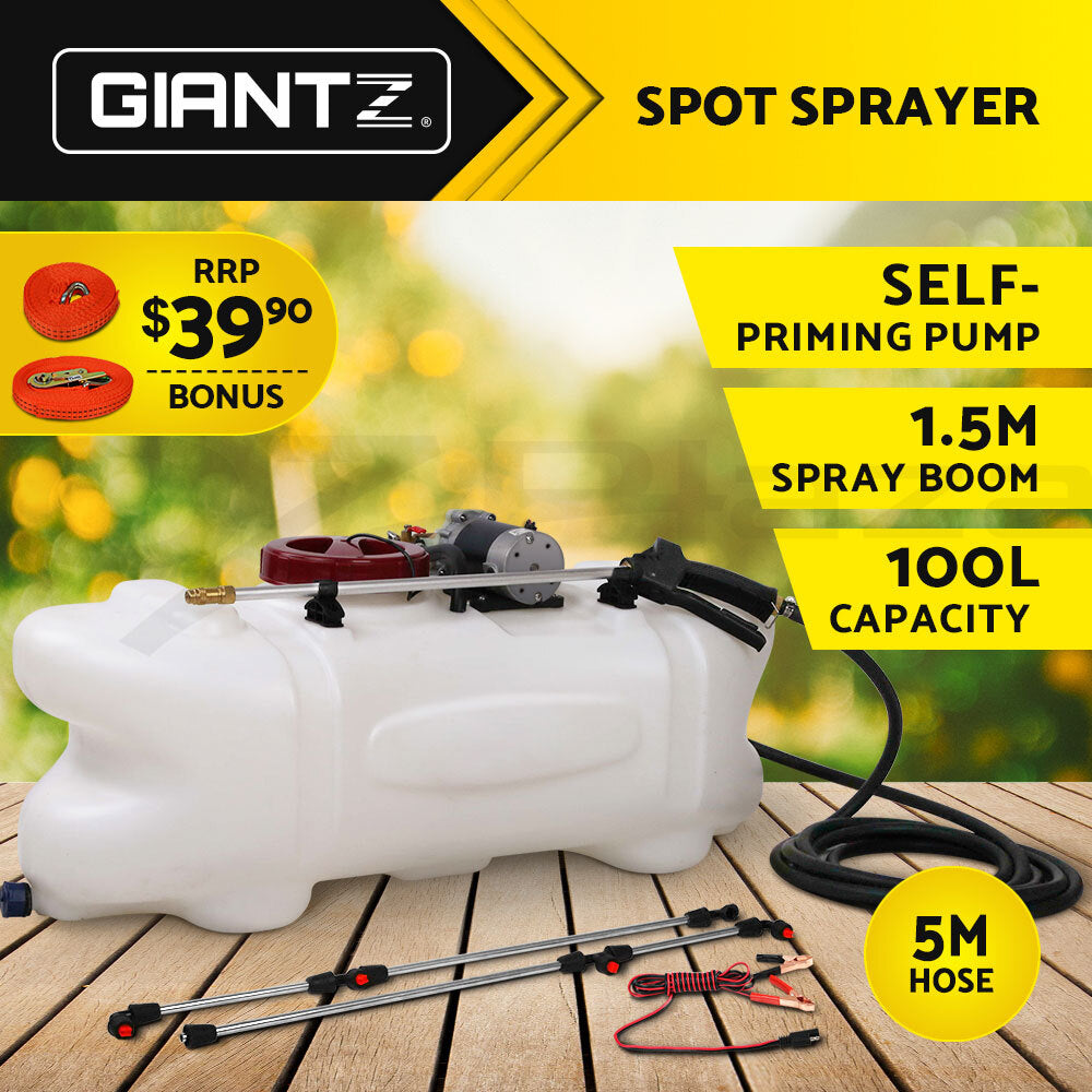 100L ATV Weed Sprayer Boom Pump Spot Spray 12V Garden Farm