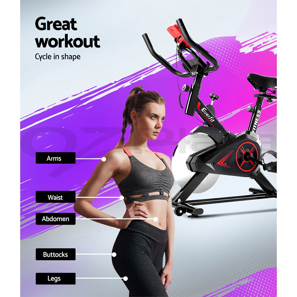 10kg Flywheel Spin Exercise Bike Fitness Cycling Workout