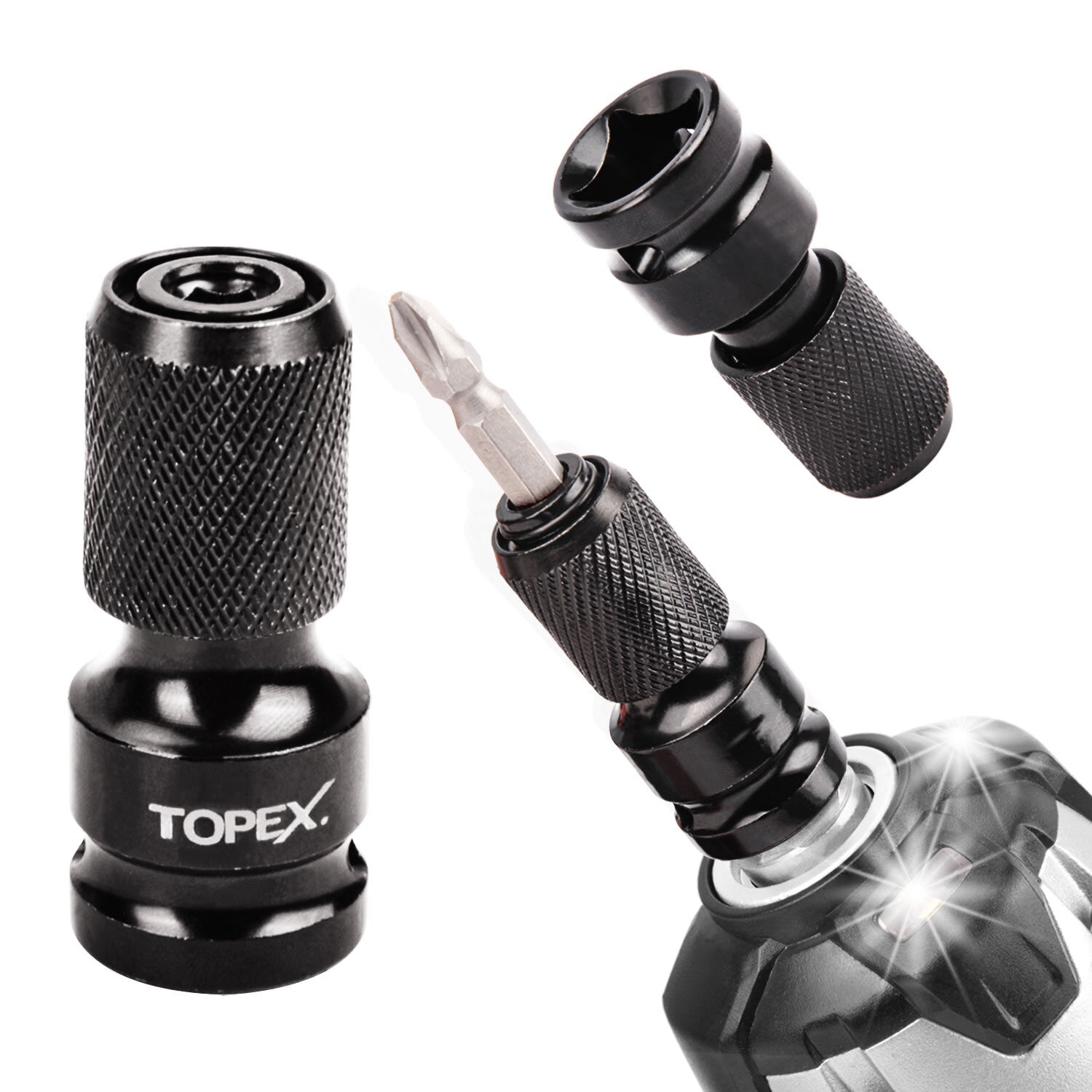 2-in-1 20V Cordless Impact Wrench – Driver with 1/2" Sockets & Battery