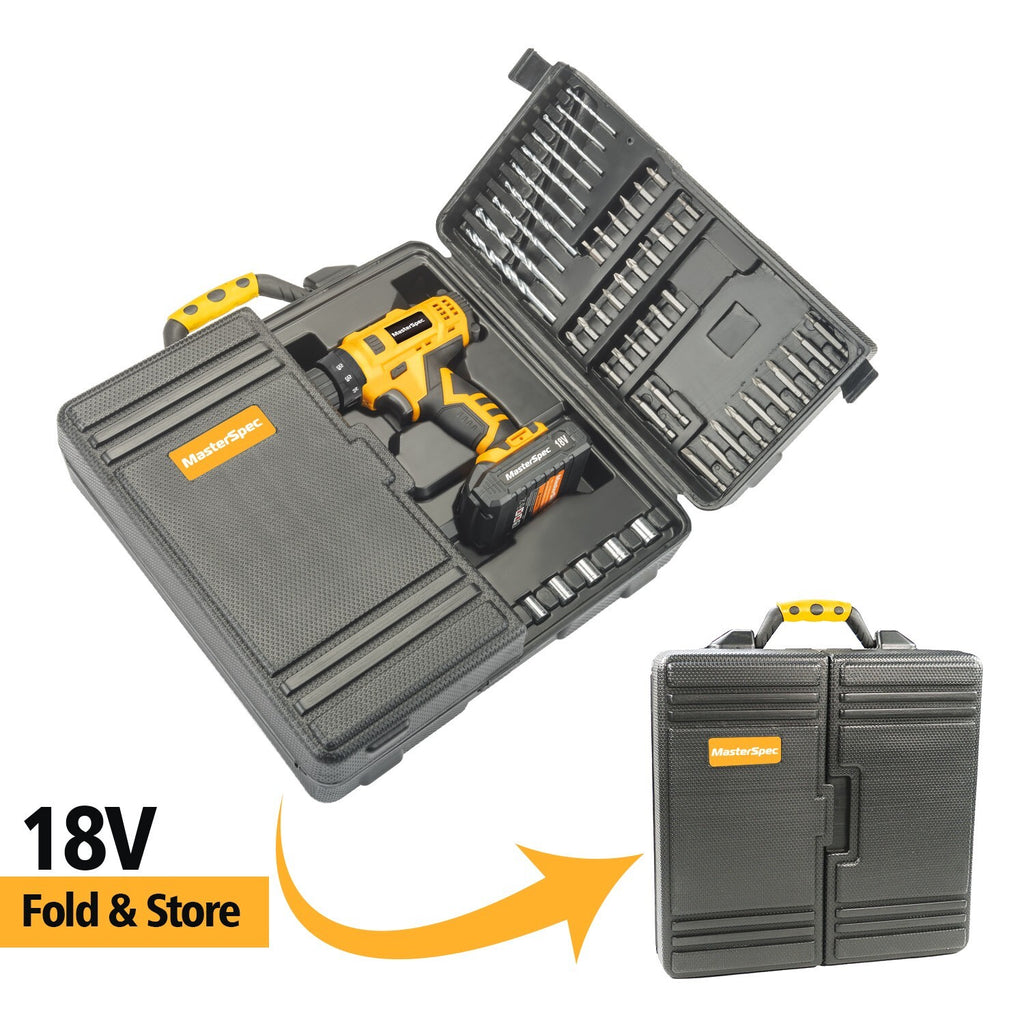 92pc Cordless Hammer Drill – 18V Power Tool Kit with Bits
