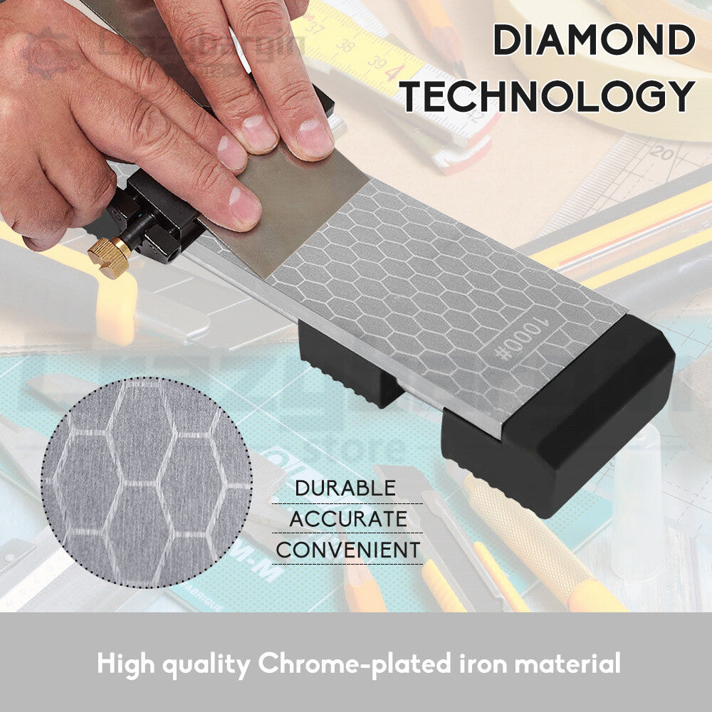 Double-Sided Diamond Sharpening Stone – Kitchen Knife Whetstone